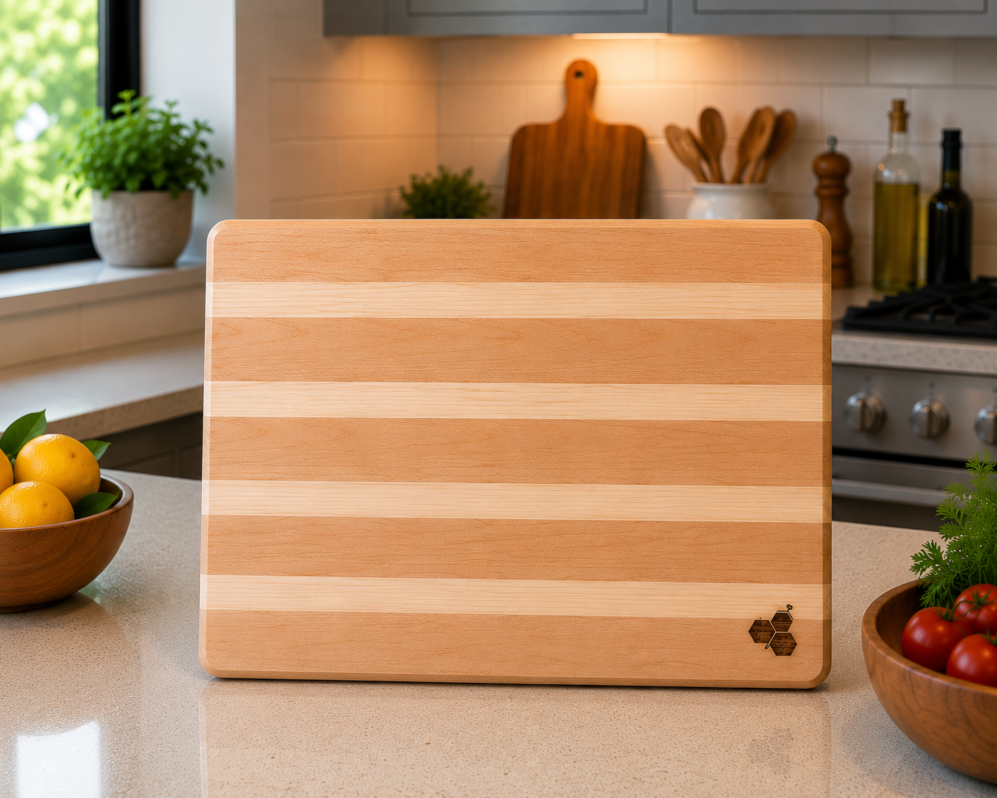 12"x18" Maple and Ash Cutting Board